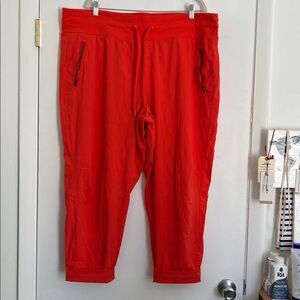 Athleta Trekkie North Jogger Cardinal red Zip Pocket Spring of 2022-size 22